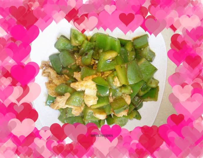 Green pepper eggs