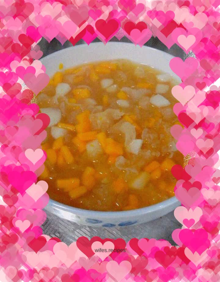 Pumpkin, Yam and Tremella Soup