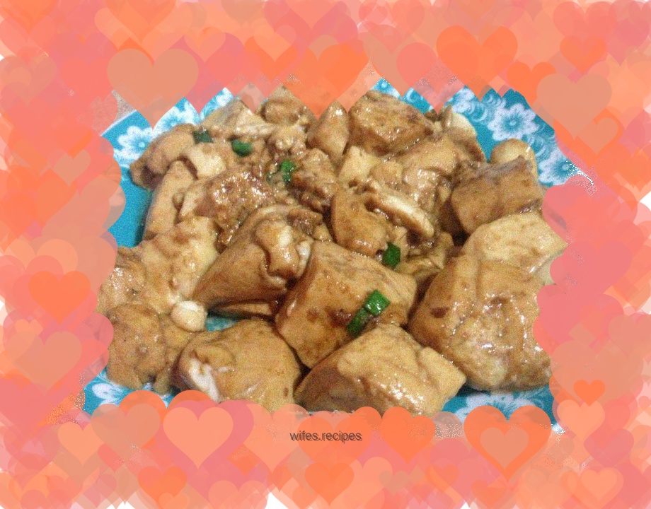 Garlic Oyster Sauce Tofu