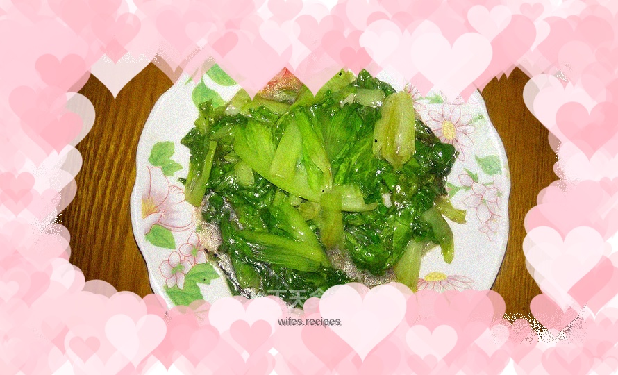 Vegetarian stir-fried lettuce