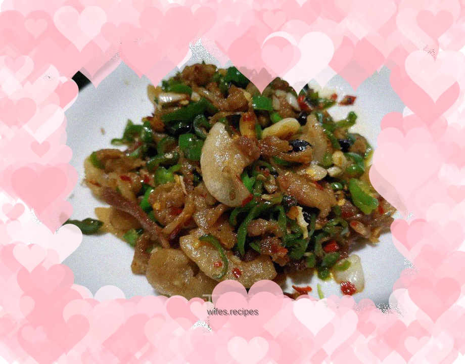 Stir-fried black bean chili oil residue