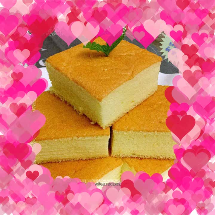 Simple and easy to make chiffon cubes