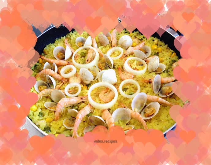 Improved version of Spanish paella