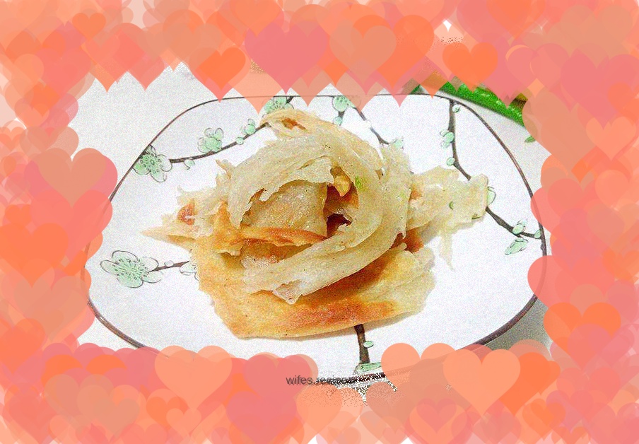 Green onion hand-pulled pancakes