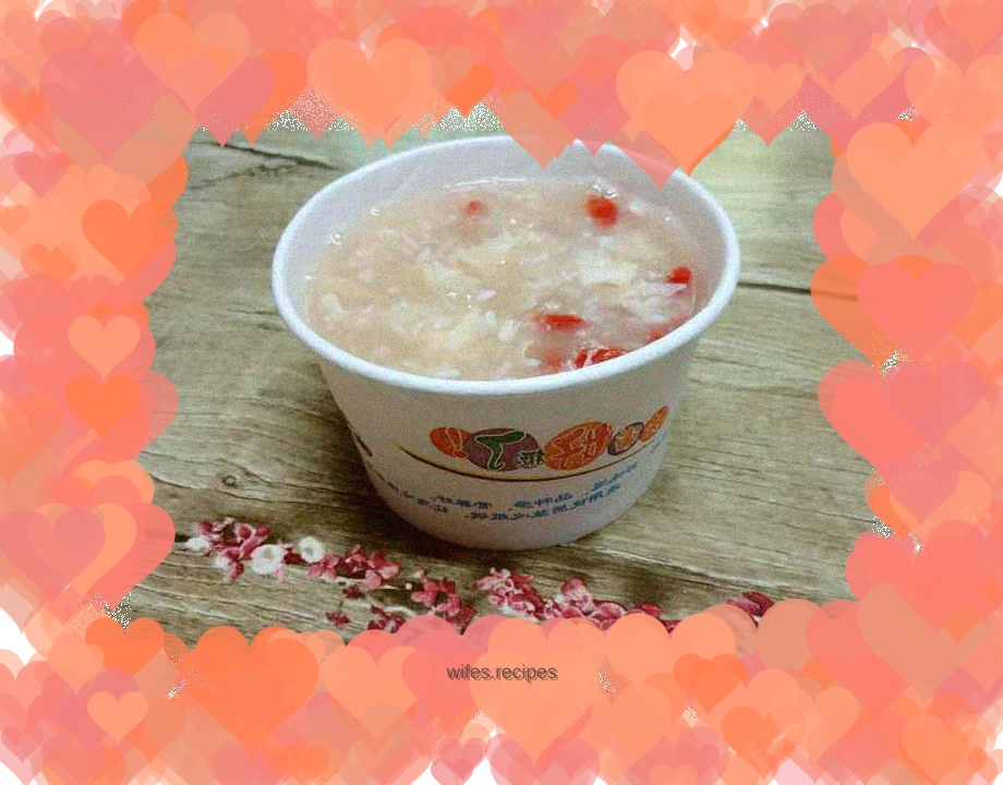 Brown sugar, wolfberry, egg and fermented glutinous rice soup
