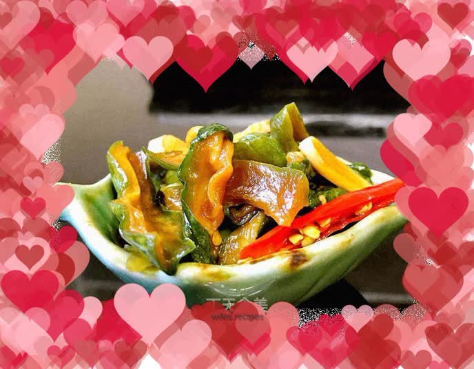 Pickled Cucumbers with Crispy Sauce