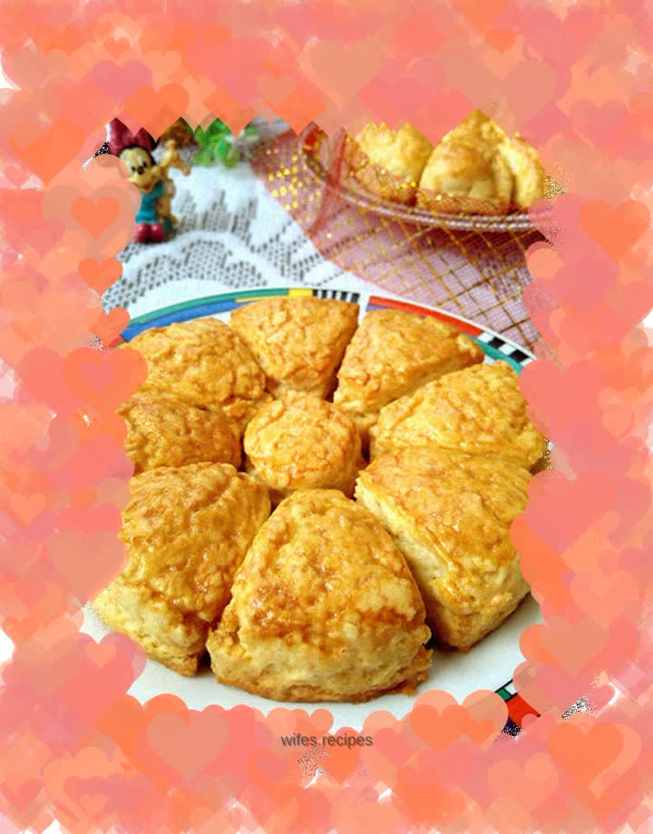 Flower Cream Cheese Scones