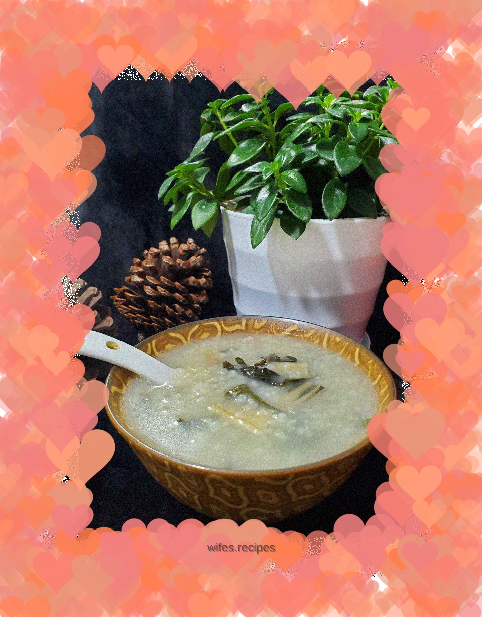 Dried vegetables and peanut porridge