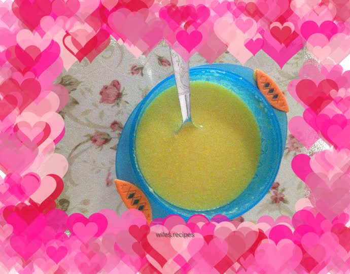 Baby food supplement egg yolk rice noodles