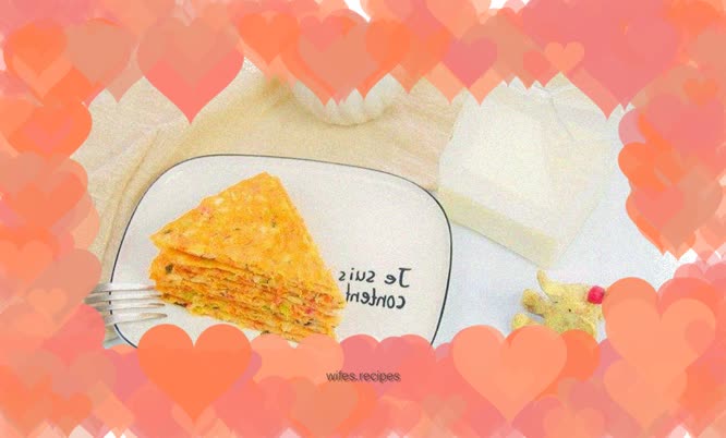 Carrot and Mushroom Egg Pancake Baby Food Complementary Food, Egg + Tomato + Cabbage