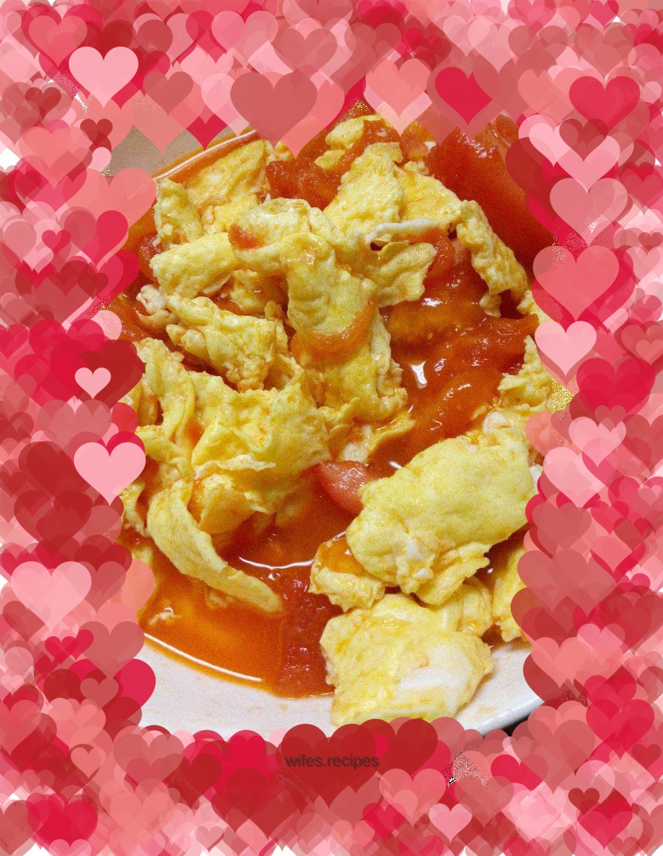 Scrambled eggs with tomatoes