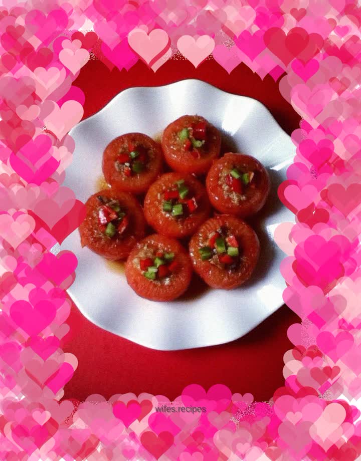 Meat-stuffed tomatoes