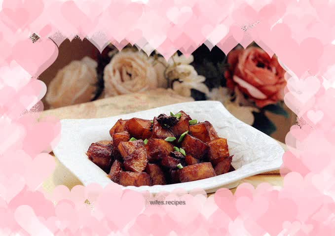 Braised potatoes