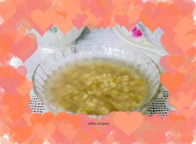 Barley and mung bean soup