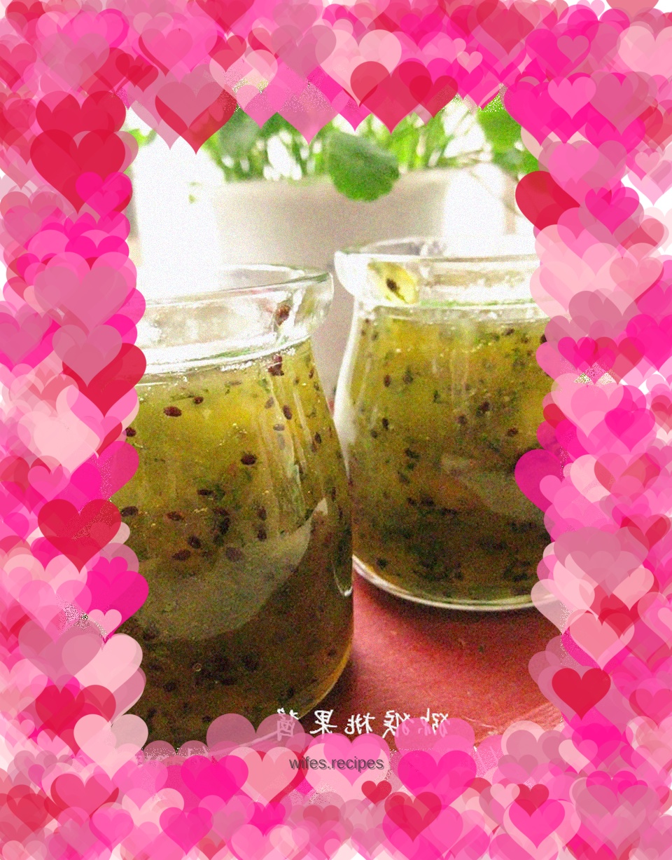 With a refreshing taste---French kiwi jam