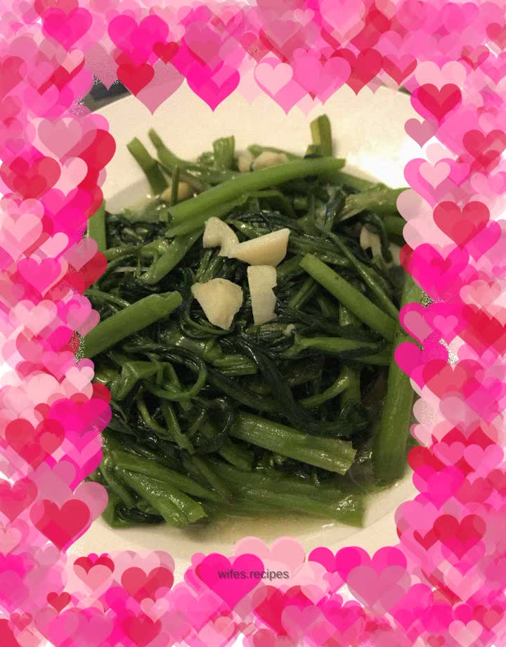 Garlic water spinach