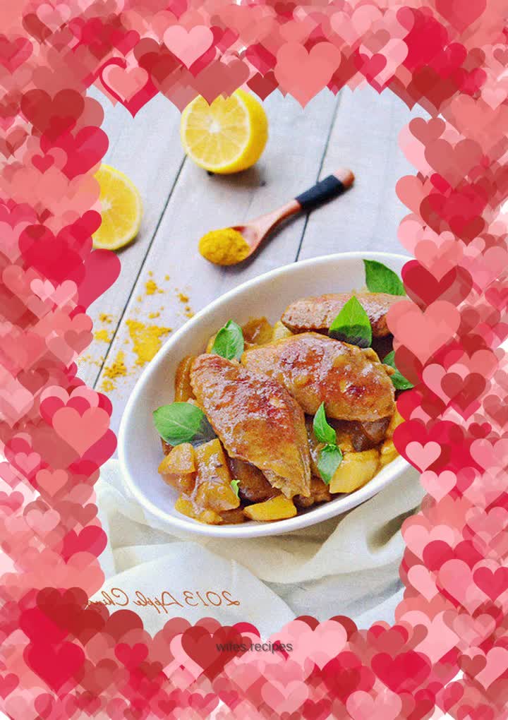 【Potato curry chicken wings】