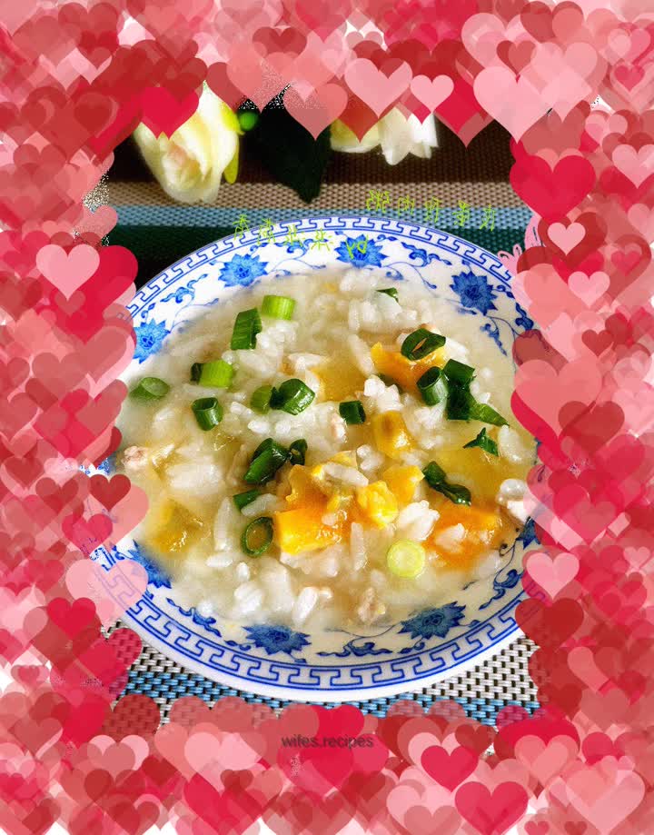 Preserved egg and lean meat porridge