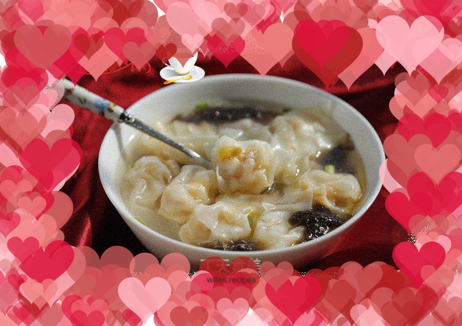 Corn and shrimp wontons