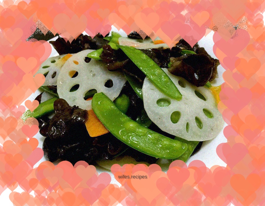 Moonlight over the Lotus Pond-Dutch Pea, Lotus Root, Black Fungus