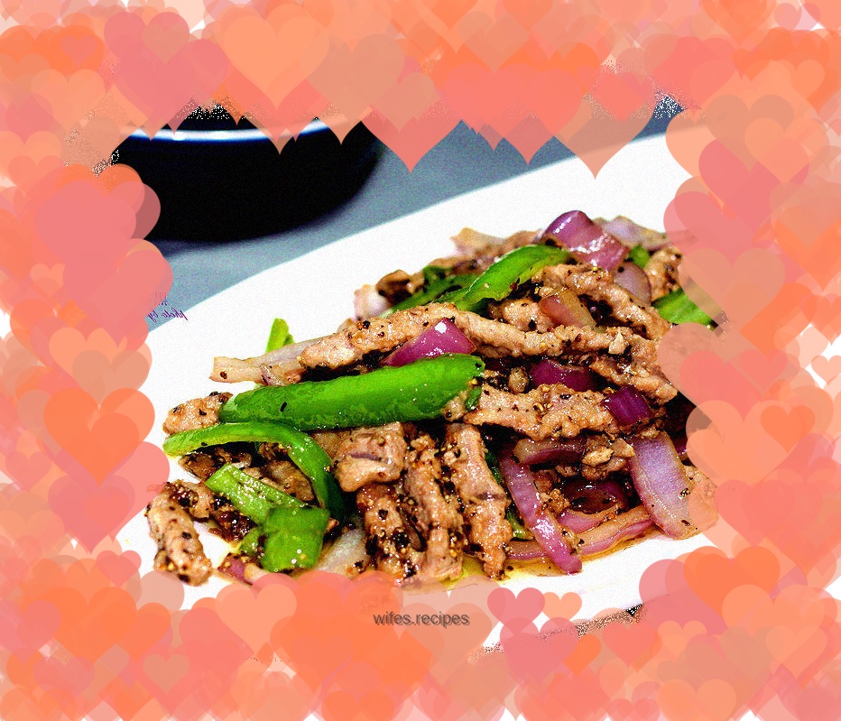 Black pepper beef