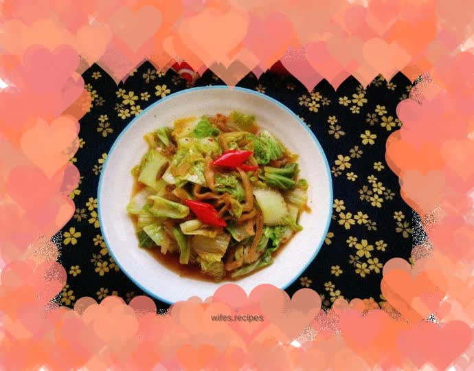 Stir-fried Chinese cabbage and pickled mustard