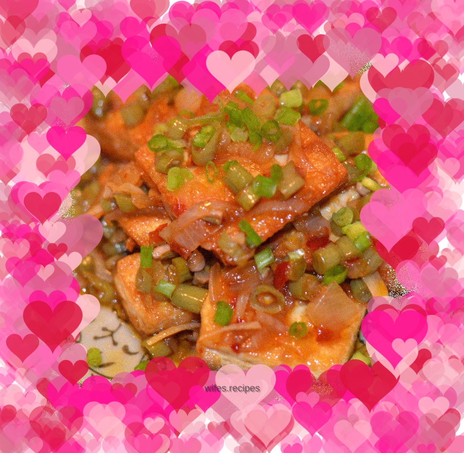 Sour bean and garlic tofu