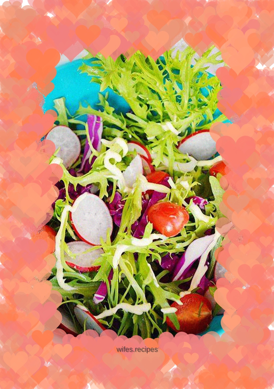 Colorful vegetable salad