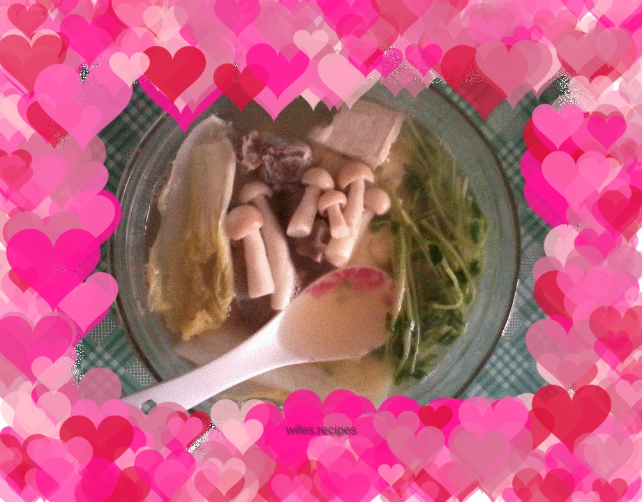 Mushroom Pork Ribs Vegetarian Soup