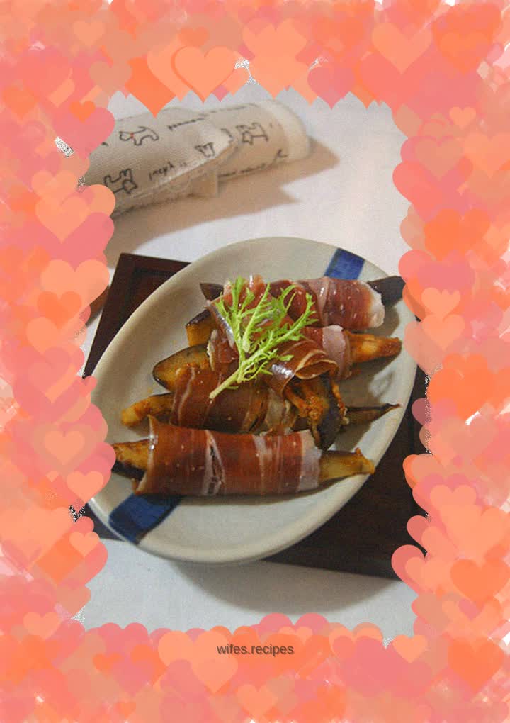 Parma ham-wrapped eggplant