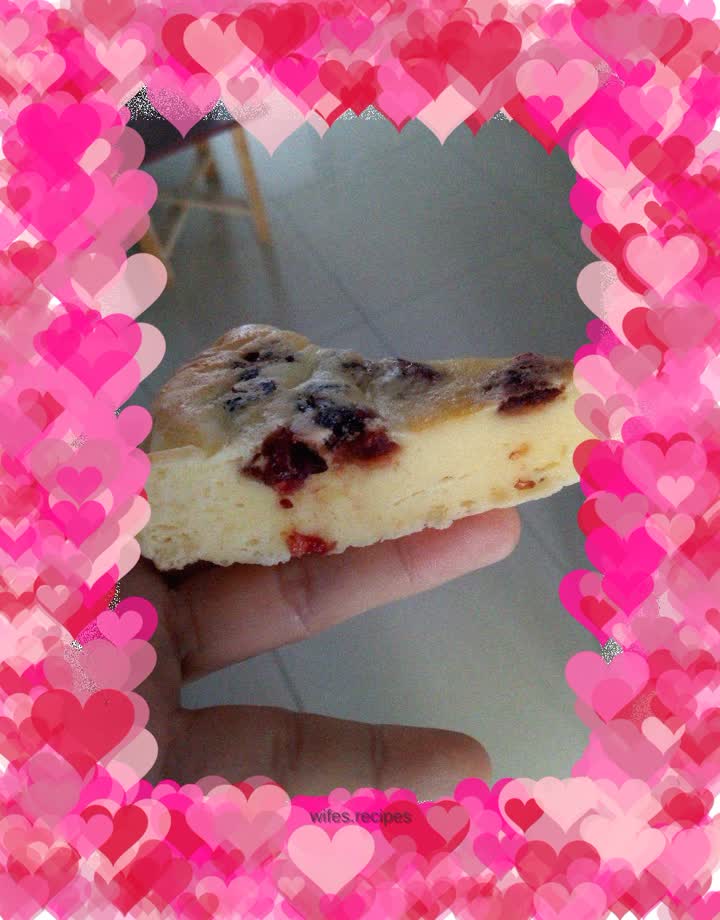 Cranberry yogurt steamed cake, steamed and delicious, not irritating!