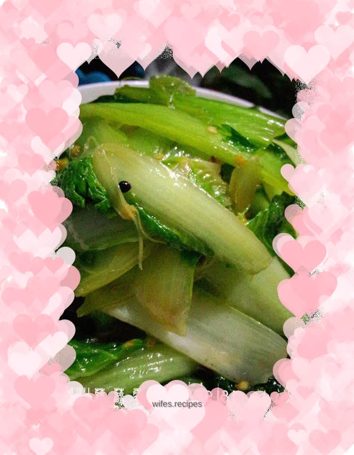 Beautiful vitamins: Chinese cabbage with oyster sauce