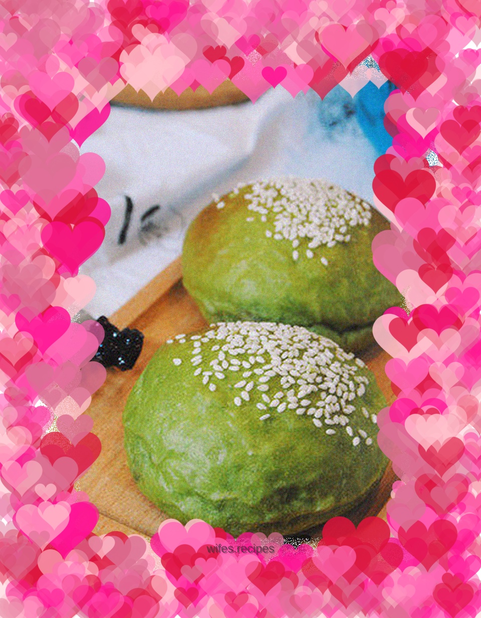 Sesame matcha bag