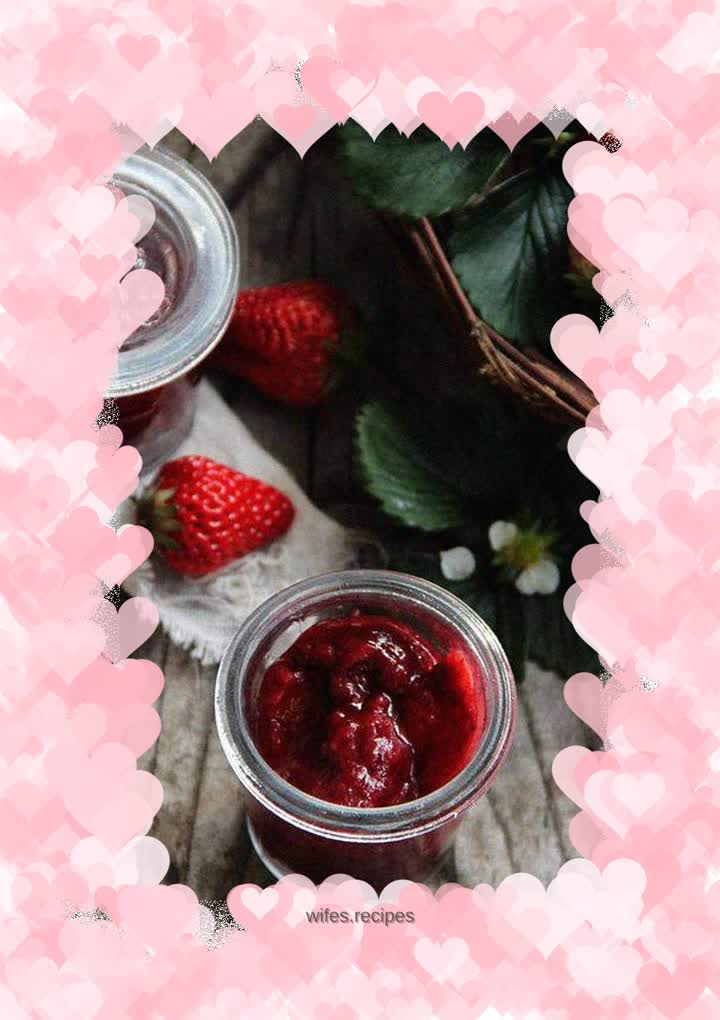 Seal the sweetness---strawberry jam