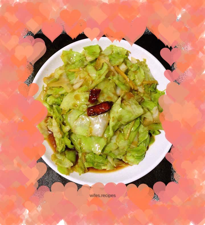 Hand-shredded cabbage