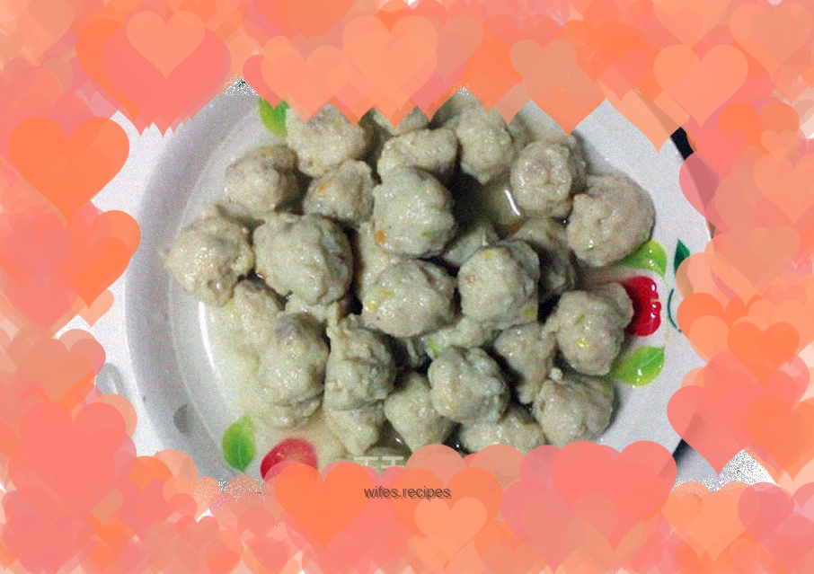 Homemade fish balls