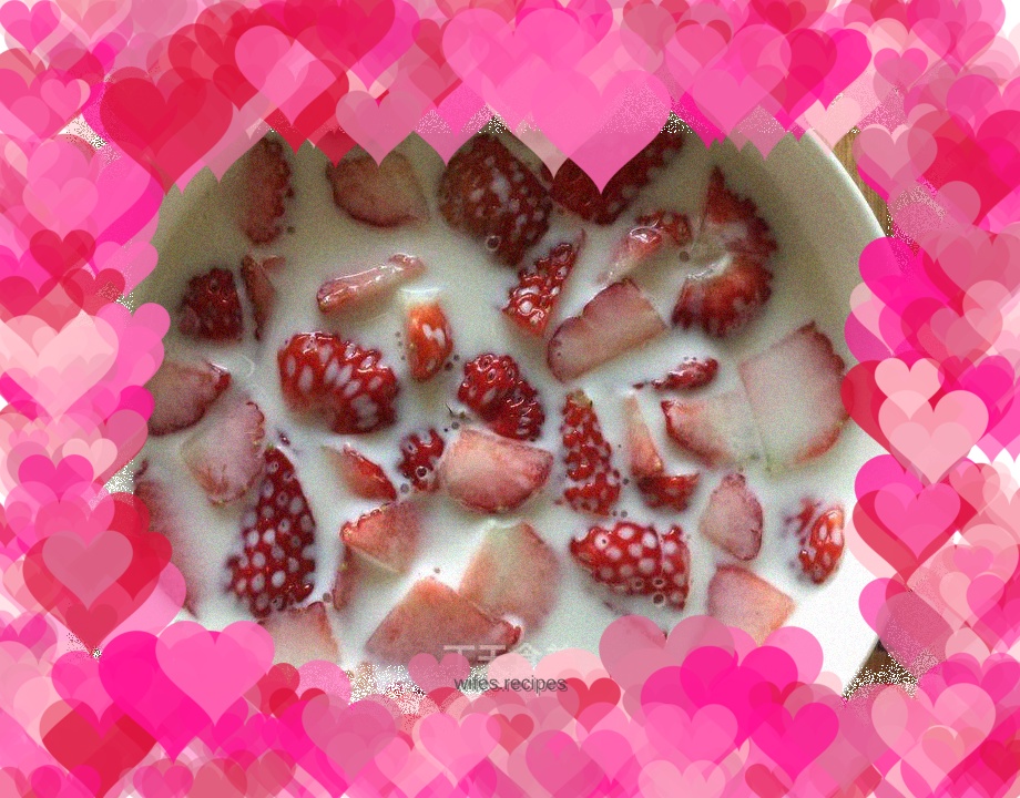 Strawberry Coconut Milk Jelly