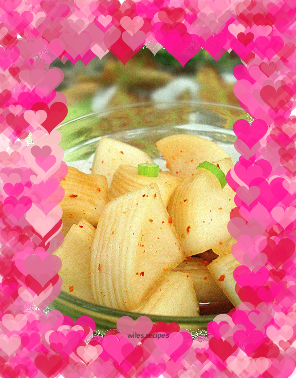 Sweet and sour crispy radish