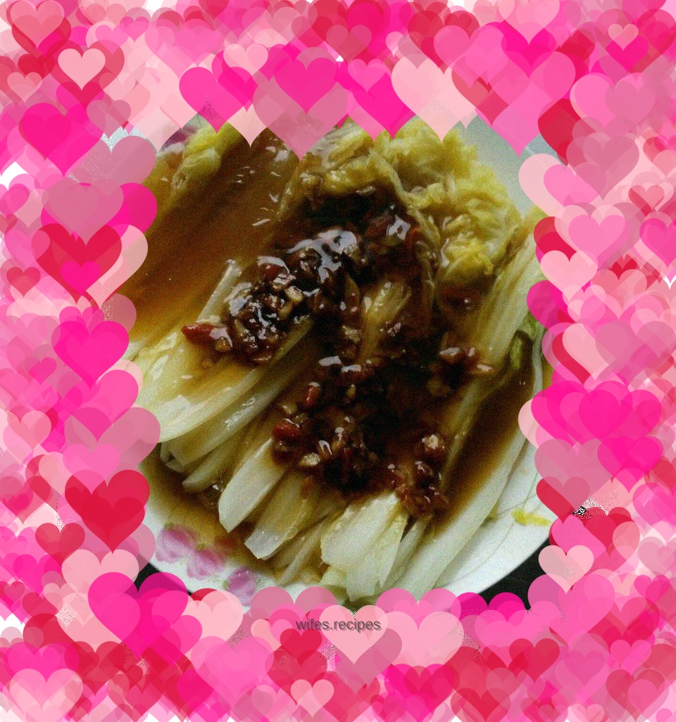 Baby Cabbage with Garlic Sauce
