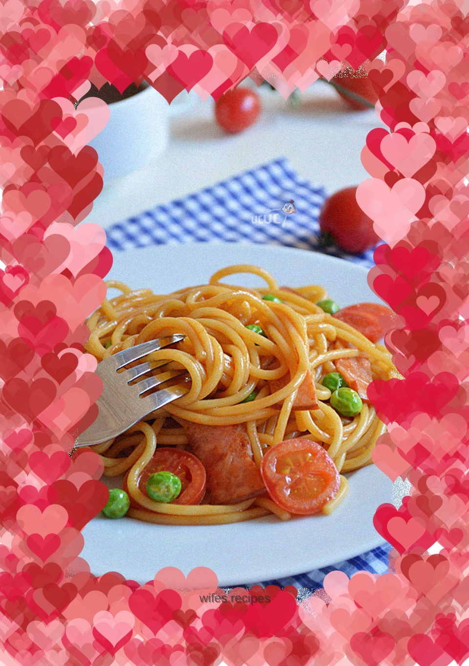 Tomato Sauce and Bacon Pasta