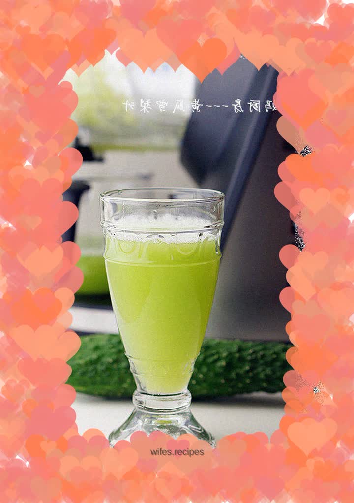 Cucumber and pear juice
