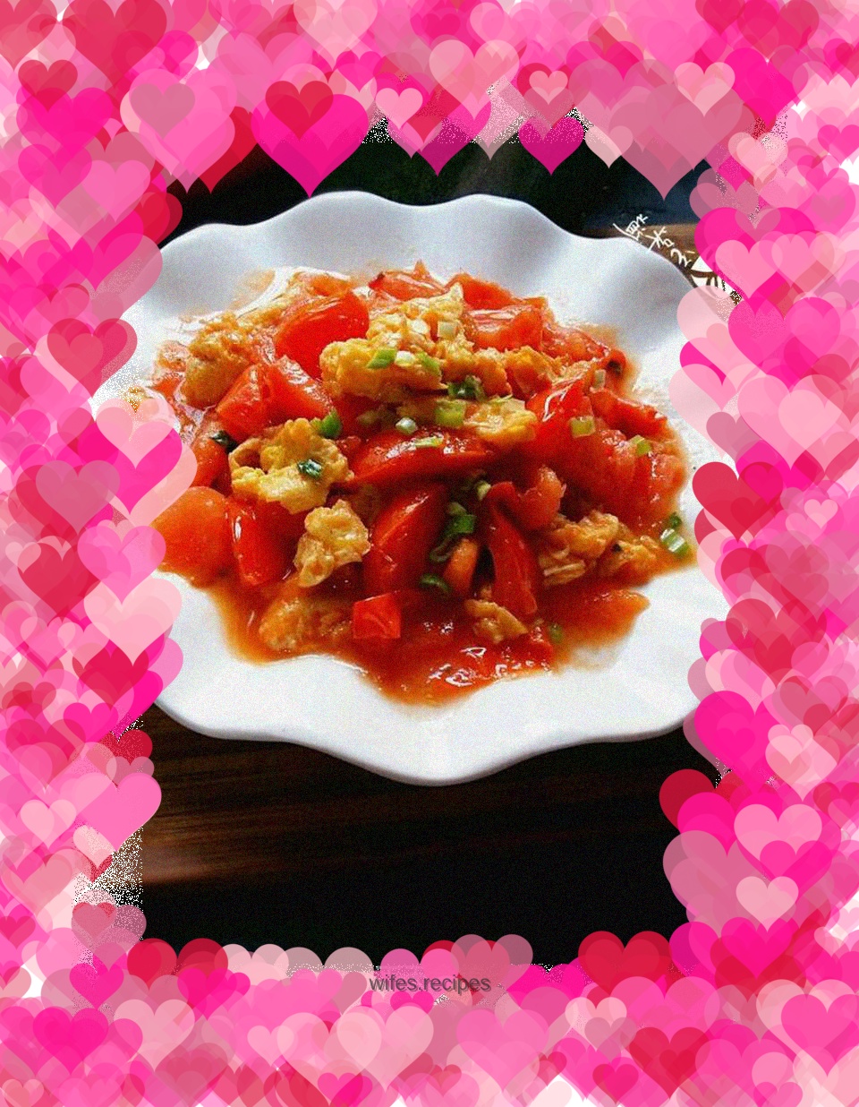 Scrambled eggs with tomatoes
