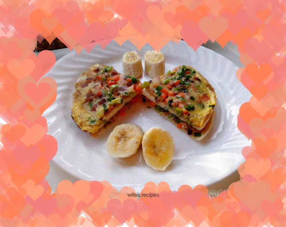 "Ham and Egg Pizza" - 10-minute simple breakfast