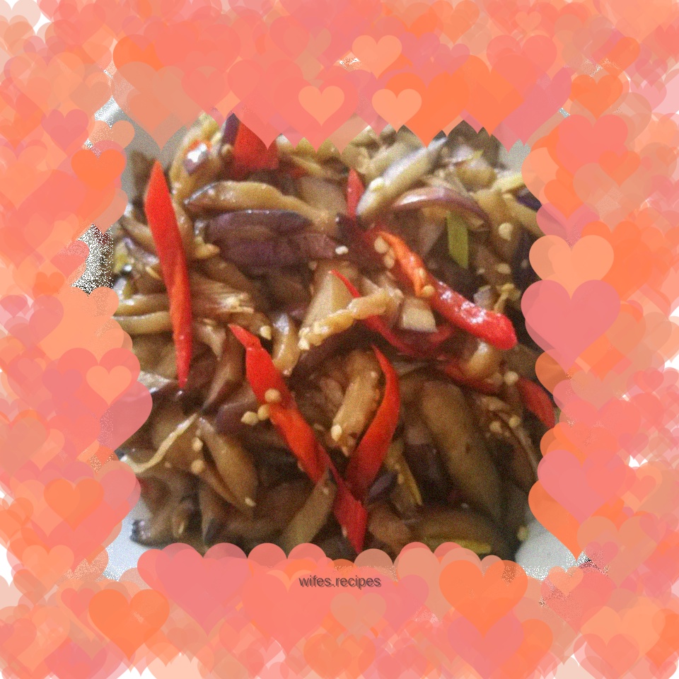 Spicy and sour shredded eggplant