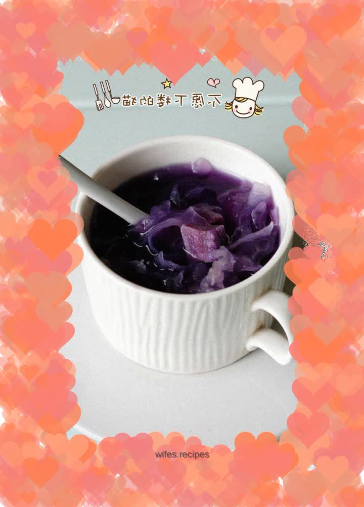Purple Sweet Potato and Tremella Soup