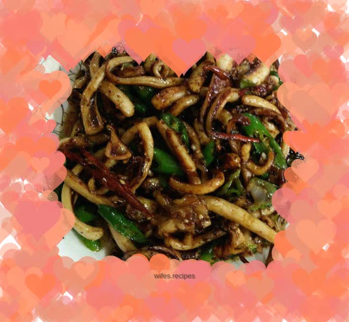 Stir-fried squid