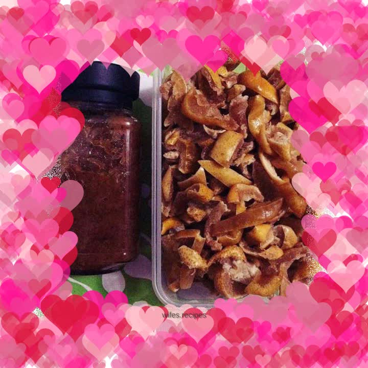 Honey grapefruit peel candy