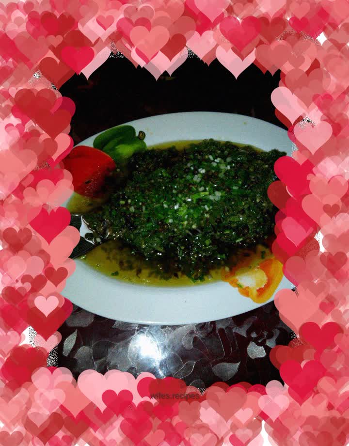 Crucian carp with double pepper