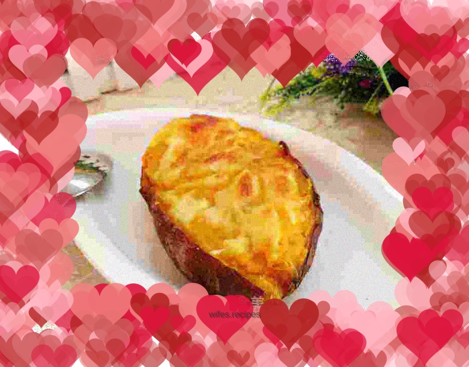 Baked Sweet Potatoes with Cheese