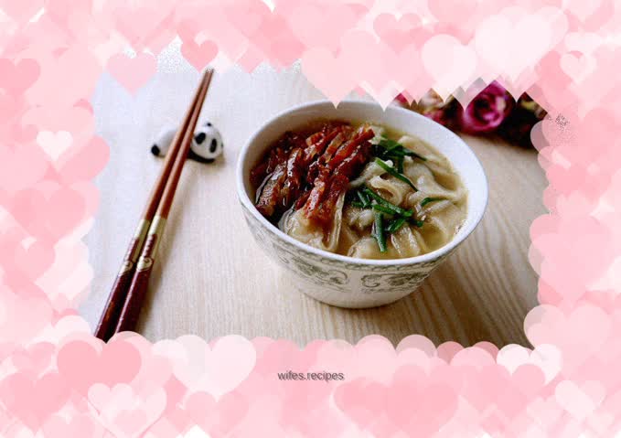 Chive vermicelli soup